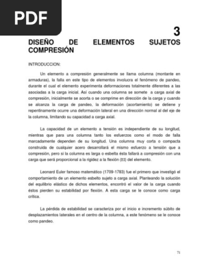 AAAA Elementos Sujetos A Compresion | PDF | Pandeo | Ingeniería
