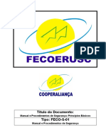 FECO-S-01 - Manual e Procedimentos de Segurança Princípios Básicos
