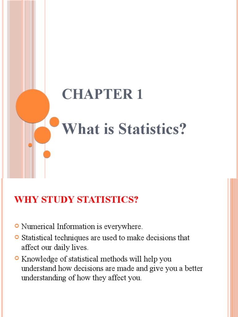 Ch-1, What Is Statistics | PDF | Level Of Measurement | Statistics