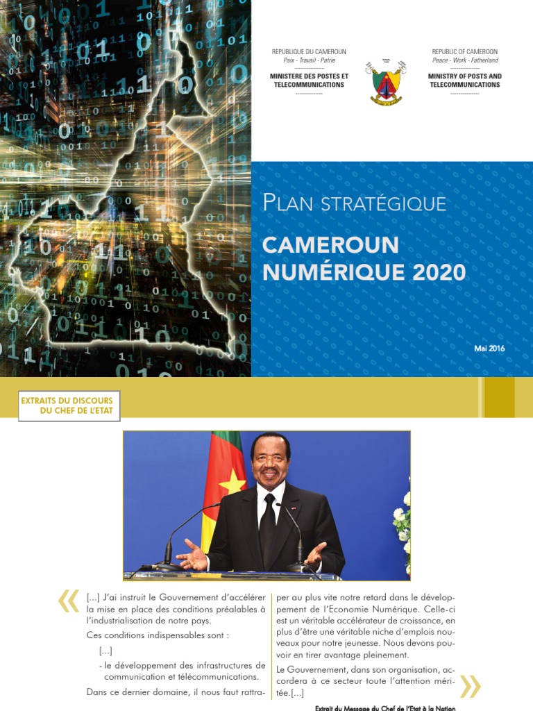 Plan Stratégique Cameroun Numérique 2020 PDF | PDF | Technologies de l ...