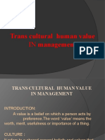 Trans Cultural Human Value