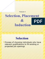 Selection, Placement & Induction