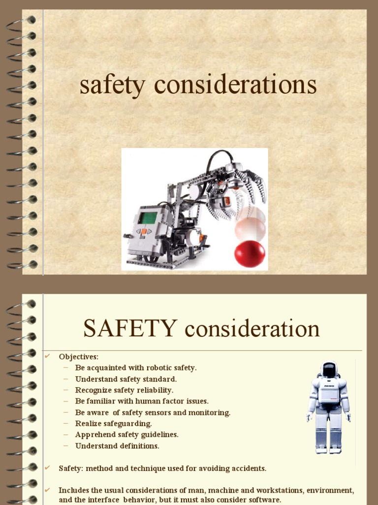 Safety Considerations in Robotics | PDF | Occupational Safety And ...