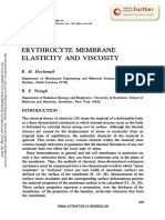Erythrocyte Membrane Elasticity and Viscosity: Ann. Rev. Physiol. 1987. 49:209-19