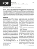 A Multiscale Red Blood Cell Model With Accurate Mechanics, Rheology, and Dynamics