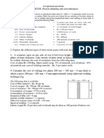 Assignment- Process Planning