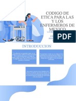Codigo de Etica para Las Y Los Enfermeros de Mexico