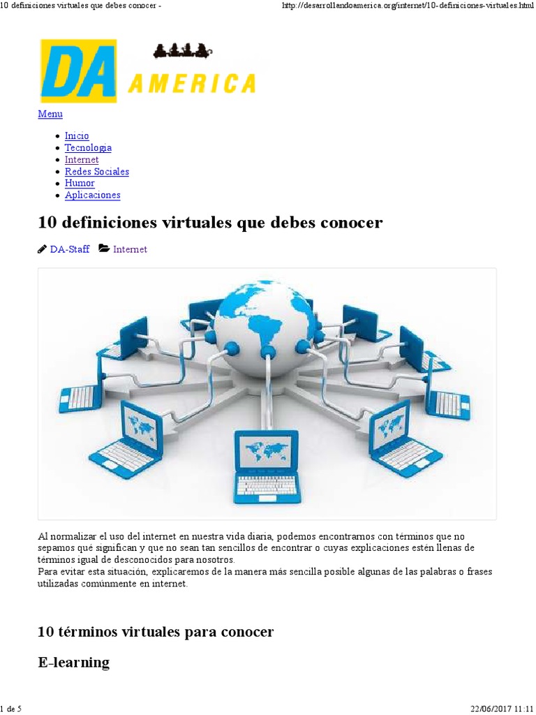 10 Definiciones Virtuales Que Debes Conocer | PDF | Ciencias sociales