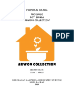 Proposal Usaha Produksi Pot Bunga "Arwon Collection": Kelurahan Kampeonaho Kecamatan Bungi Kota Baubau 2019