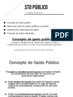 Gasto Público - Concepto y Clasificación PDF