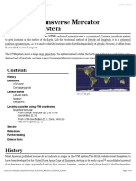 Universal Transverse Mercator Coordinate System: History Definitions