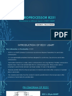 Microprocessor 8251: Presentation On Different Aspects of 8251 USART