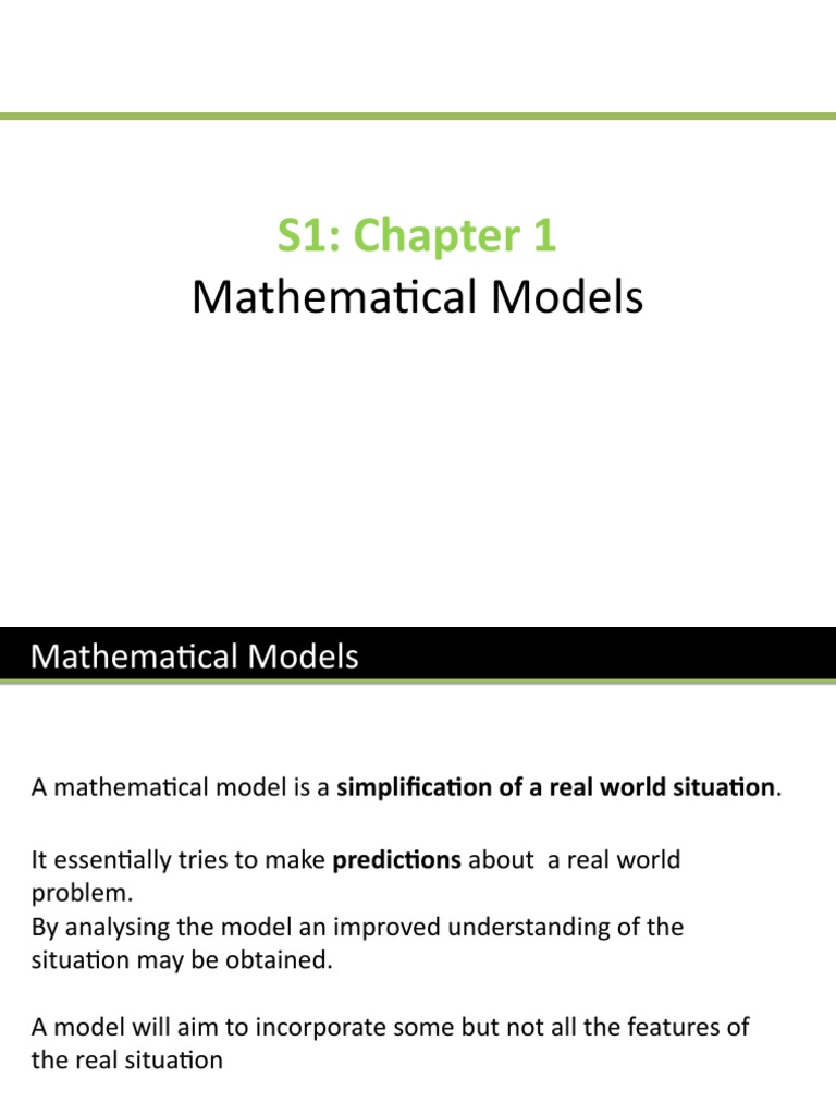 Stages of Mathematical Modelling | PDF