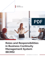 Roles and Responsibilities in Business Continuity Management System (BCMS) PDF