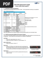 LSIS VFD Quick Start Guide: C100, S100, H100, and Is7