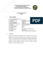 Silabo Entomología Agrícola 2020-I SEGUNDO CARBAJAL