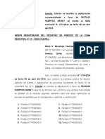 ADJUDICACION - Registros