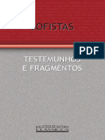 (trecho) SOFISTAS testemunhos e fragmentos