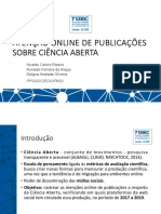 Atenção Online de Publicações Sobre Ciência Aberta