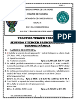 Termodinámica de gases reales y cambios de entropía