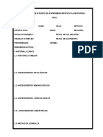 PROCESO DE ATENCIO DE E NFERMERIA RESTOS PLACENTARIOS