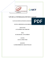 El Fraude Del Acto Jurídico - Foro 12