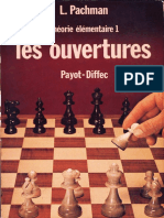 Ludek Pachman - Thorie Lmentaire 1 - Les Ouvertures PDF