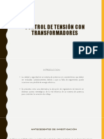 CONTROL DE TENSIÓN CON TRANSFORMADORES