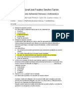 Examen ETICA Y RESPONSABILIDAD SOCIAL Y AMBIENTAL Unidad II