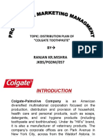 BY Ranjan KR - Mishra JKBS/PGDM/057: Topic: Distribution Plan of "Colgate Toothpaste"