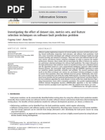 Investigating The Effect of Dataset Size, Metrics Sets, and Feature Selection Techniques On Software Fault Prediction Problem