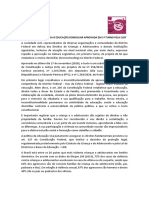 Nota Pública Contrária À Educação Domiciliar Aprovada em 1º Turno Pela CLDF