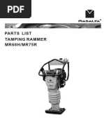 MR68H MR75R parts manual version010902