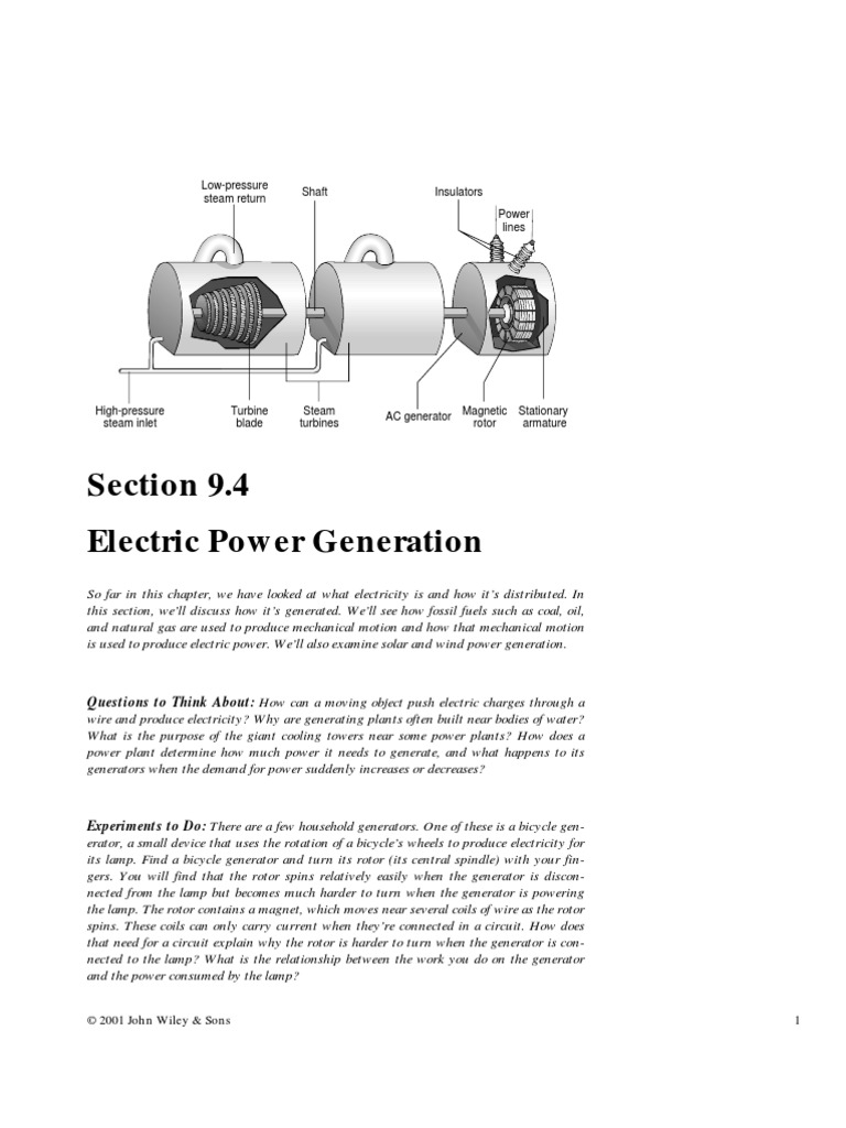 Electric Power Generation Explained | PDF