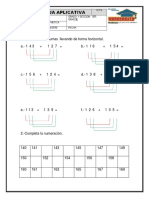 Fichas La Sumas Llevando de Forma Vertical y Horizontal PDF