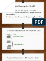 What is Descriptive Text