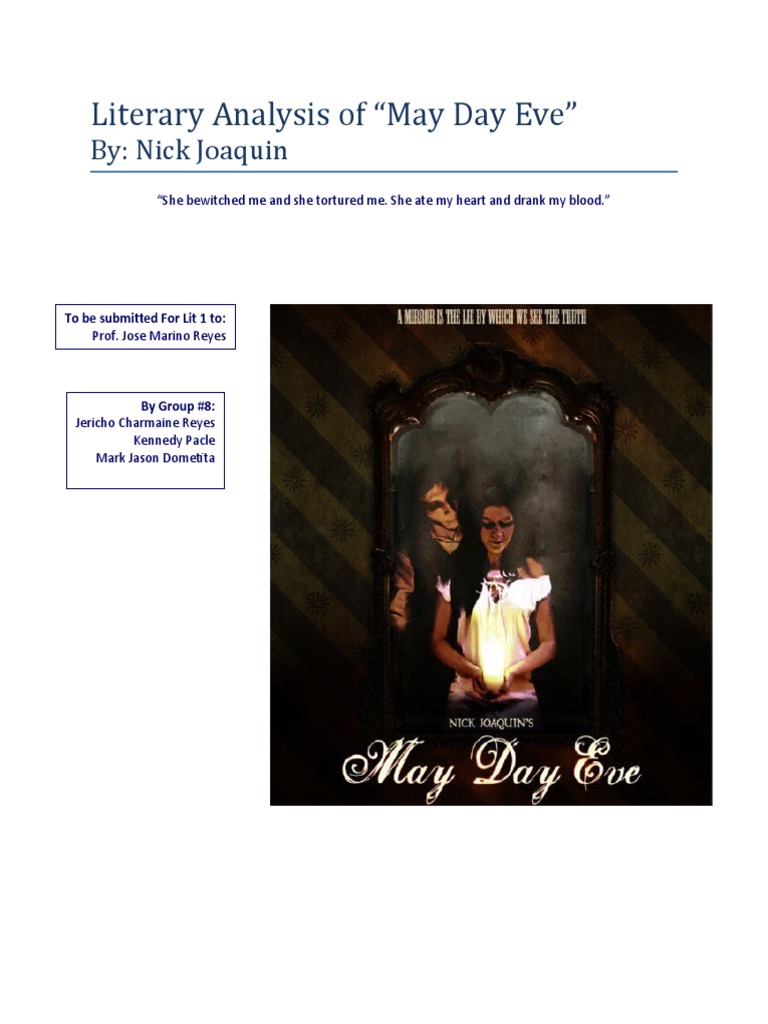 Analysis of May Day Eve PDF