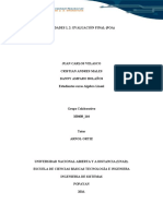 Evaluación Final - Prueba Objetiva Abierta (POA)