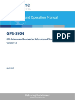 Installation and Operation Manual: GPS Antenna and Receiver For Reference and Time/Date