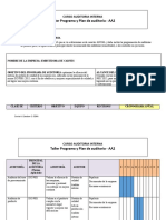 Actividad 2. Taller Programa y Plan de Auditoria.