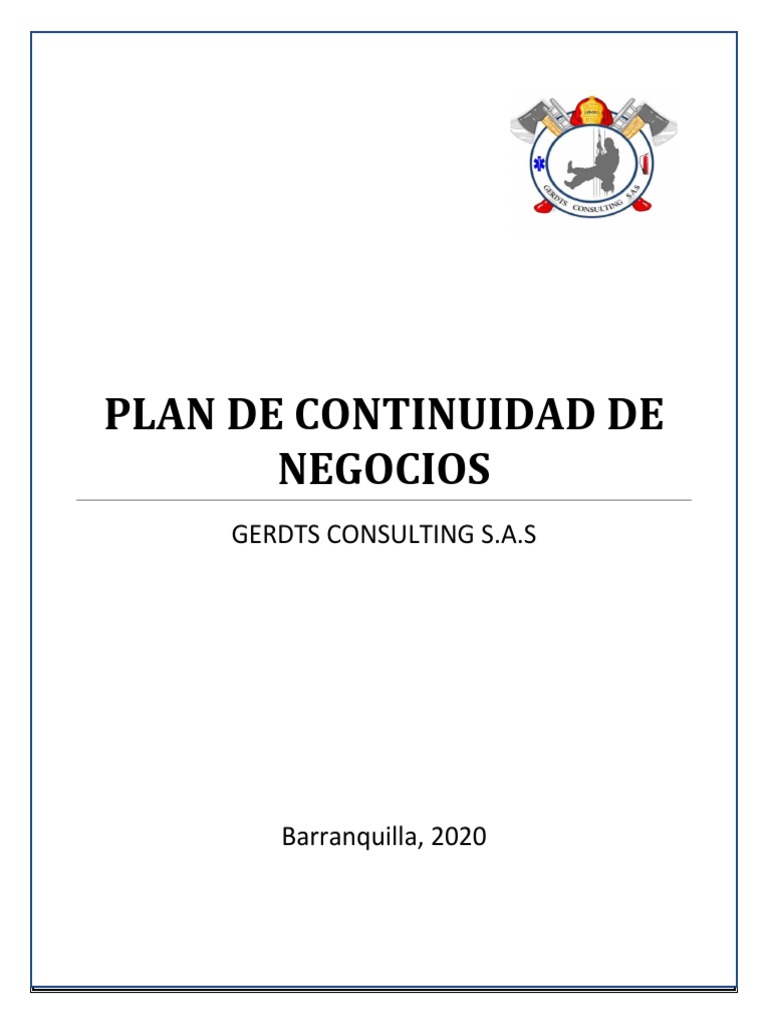 Plan de Continuidad de Negocios S.A.S. | PDF | Auditoría | Business