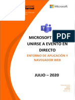 Microsoft Teams Unirse A Evento en Directo - UNFV PDF