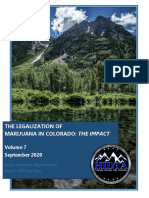 THE LEGALIZATION OF MARIJUANA IN COLORADO: THE IMPACT Volume 7 September 2020