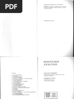 Download Discourse Analysis - Brown by Nifflheim SN48489610 doc pdf