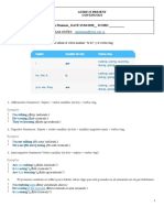 Worksheet 3 Present Contonuous