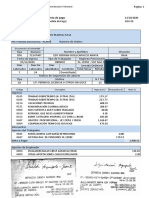 Boleta de pago de trabajador con datos mínimos