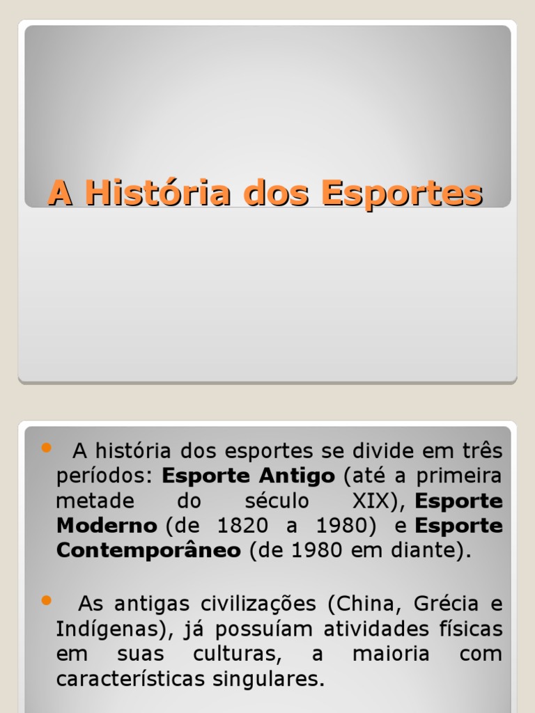 História Dos Esportes | PDF | Esportes | Hóquei no gelo