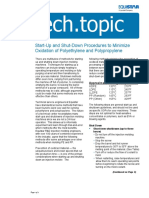 Tech - Topic: Start-Up and Shut-Down Procedures To Minimize Oxidation of Polyethylene and Polypropylene