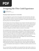 #Designing The Uber Cash Experience - Uber Design PDF