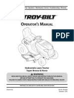 Troy Bilt Riding Tractor Instructions